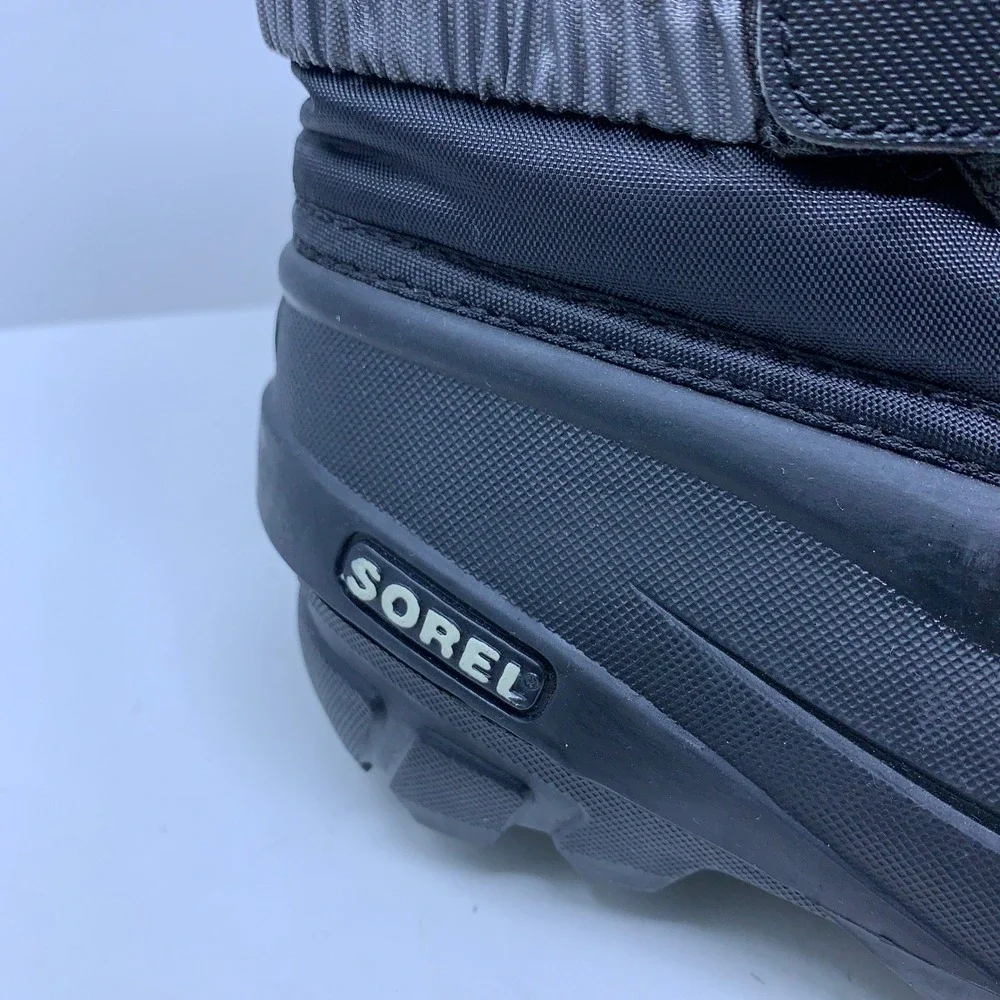 Sorel Kids Size 11 Black Waterproof Insulated Snow Commander Winter Boots New